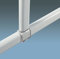 Spirella Deckenstütze zur Duschvorhangstange Suprise Weiß 60cm Aluminium