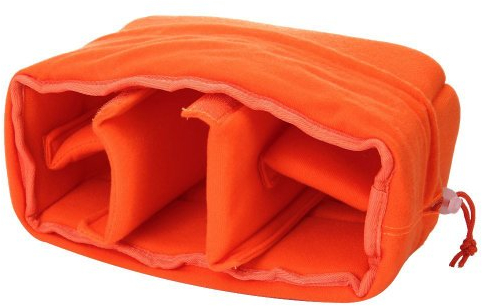 Yimidear Sac Appareil Photo, Sac Photo Anti-Choc pour DSLR SLR Housse de Protection pour Appareil Photo Reflex Compatible avec Sony Canon Nikon DSLR (Orange)