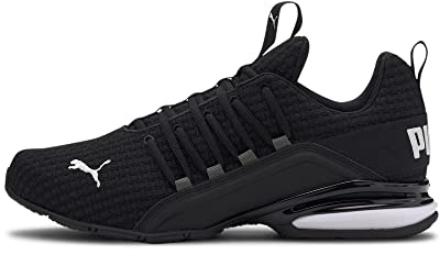 Puma AXELION Block, Men’s Running Shoes, Black (Puma Black-Puma White 01), 8 (42 EU)