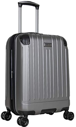 Kenneth Cole REACTION Flying Axis 20 Hardside Expandable 8-Wheel Spinner Carry-On Suitcase, Silver