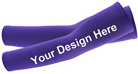 TopTie Manguitos Personalizados con Protección UV para Deporte, 1 Par