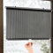 FENGSHOUU Verdunkelungsvorhang ohne Bohren,Saugnapf-Rollos,Einziehbarer Sonnenschutz Rollo Dachfenster Verdunkelung,Gardinen mit Saugnäpfen für Büro Arbeitszimmer Auto (W68xH125cm(27x49in),Black)