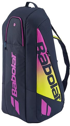 Babolat Pure Aero Rafa RH 6 Tennistasche, Blau/Gelb/Rosa, 6-Pack