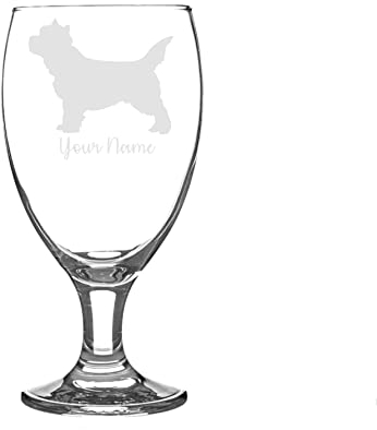 Personalised Cairn Terrier Craft Beer Snifter Glass Animal Dog Gift for Him for Her