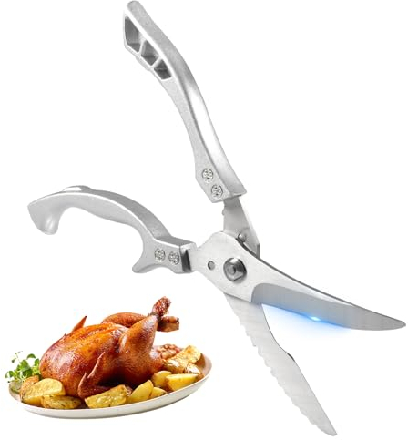 Trinciapollo, Forbici da Cucina, Forbici Trinciapollo Professionali, Trinciapollo Professionale Inox, Multifunzionale, Forbici Professionali per la Casa, Per Pollo, Pollame, Carne