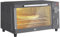 HOMCOM Mini Oven, 9L Countertop Electric Grill, Toaster Oven with Adjustable Temperature, Timer, Dishwasher Safe Baking Tray and Wire Rack, 750W, Grey