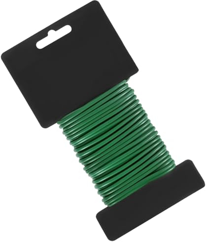 Teegxddy ficelle jardin,1 paquet fil de fer jardin de 2,5 mm×10m attache plantes souple-Facile à nouer pour Plantes Grimpantes, Vignes, Arbustes et Fleurs