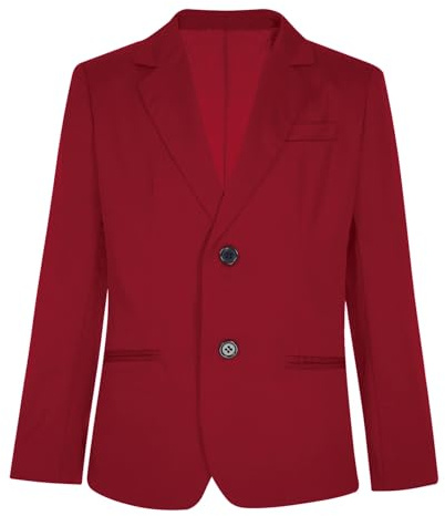 RUNQHUI Blazer niño chaqueta Smoking abrigo traje boda noche ceremonia 3-14 años, 9-10 Años