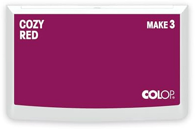 COLOP Tampone per timbri MAKE 3 rosso cozy 90 x 160 mm, cuscino per timbri tradizionali e timbri creativi