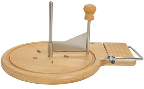 Cortador de Queso, Cortador de Queso con un Pequeño Clavo de Cartón Y Una Base Rallador de Queso con Manivela Cortador de Trufas Juego para Hacer Quesos Variados Mantequilla Jabón Suave Hecho A Mano