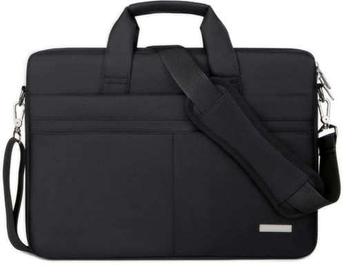 Ogetok Maletín para Portátil de 17,3 Pulgadas, Bolso de Hombro Grande para Portátil, Bolso de Mensajero para Ordenador de Negocios, Funda de Transporte para Hombres y Mujeres