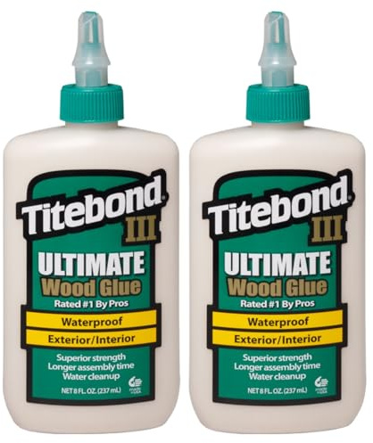 Titebond III Ultimate trälim 2 x 237 ml D4 Hoz lim för inomhus- och utomhusbruk