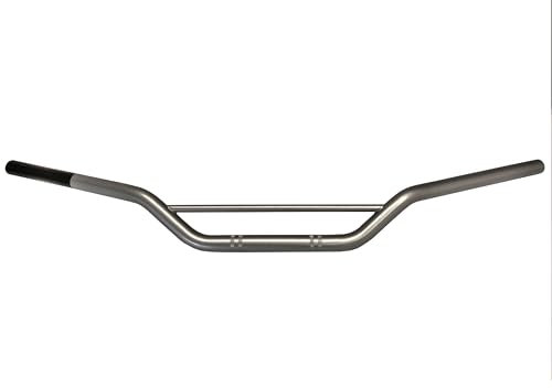 Manubrio Acciaio Moto Scooter ATV Cross Enduro Piega Bassa 22 mm-Silver