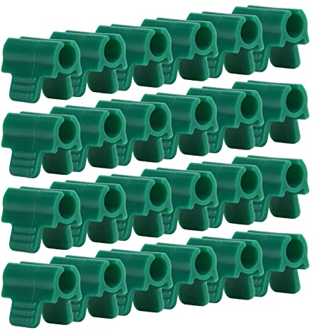 Dioche Rete da Giardino24 Pz Morsetti per Serra - Design Antiscivolo in Plastica Resistente per il Fissaggio Sicuro della Pellicola - Ideale per Serre, Giardinaggio e Varie Applicazioni (Ispessito