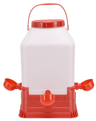 SIXRUN Abbeveratoio per Polli, Robusto Abbeveratoio per Pollame in Plastica da 10 Litri per un'efficiente Idratazione di Pollo e Anatra
