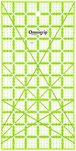 Omnigrip by Omnigrid Non-Slip Ruler, 6 x 12