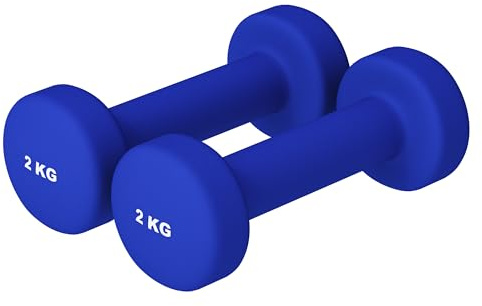 GORILLA SPORTS® Neopren Kurzhanteln - 2er Set, Hantelbaum, 2x0,5kg, 2x1kg, 2x2kg, 2x3kg, 2x4kg, 2x5kg, Hanteln, Hantelset, Dumbbells, Gymnastikhanteln, Kurzhantelständer (c) 4kg (2x2kg))