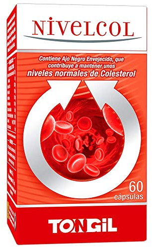 Tongil | Nivelcol 60 Cápsulas Vegetales | Levadura de Arroz Rojo, Fitoesteroles, Policosanol, Alcachofa y Ajo Negro | Niveles Normales de Colesterol + Salud del Corazón | Dosis Segura y Eficaz