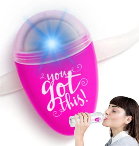 ULLA Smart Light for Water Bottle, Small Hydrate Reminder, Fits Most Water Bottles, Lights Up when Time to Drink, Hydration Intake Planner, Home & Office Use, BPA Free - 'You Got This'