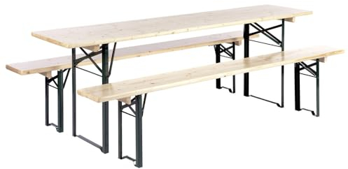 Dönges Festzeltgarnitur, Ausführung Balkon (Klappgarnitur Bierzelt Sitzgruppe Festzeltgarnitur-Set)