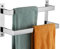 KOKOSIRI Portasciugamani Portasciugamani da 16 pollici Cromato Bagno 2 livelli Scala Portasciugamani Portasciugamani a parete Scaffali Rack Acciaio inossidabile lucido, B5008CH-L16