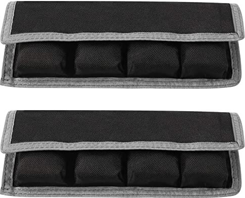 Selens 2 Pcs DSLR Battery Case Holder Storage Bag (4 Pocket) Grey for AA/AAA Battery and LP-E6 LP-E8 LP-E10 LP-E12, EN-EL14 EN-EL15, NP-FW50 NP-F550 NP-FM500H