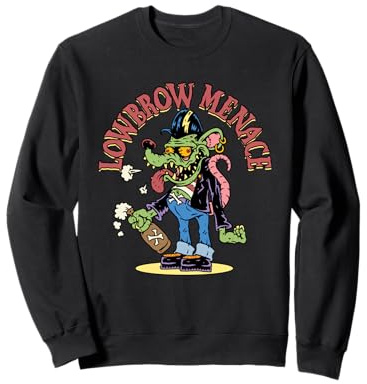 Lowbrow Menace Greaser Rat Mouse Creepers Monster Fink Freak Sweatshirt