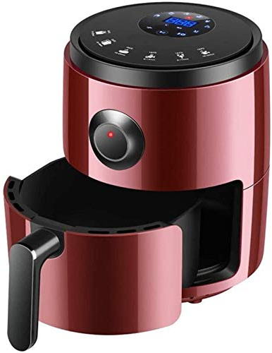 ONWEE Friteuse à air, poêle électrique Multifonction sans Huile, Machine à Frites, LCD, friteuse Intelligente, Ailes de Poulet, cors Rouge Vision