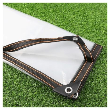 EVANEM 0.16mm Transparent Tarpaulin Waterproof Cover, for Greenhouse Succulent Plants Keep Warm Film Balcony Rainproof Cloth(2x2m)