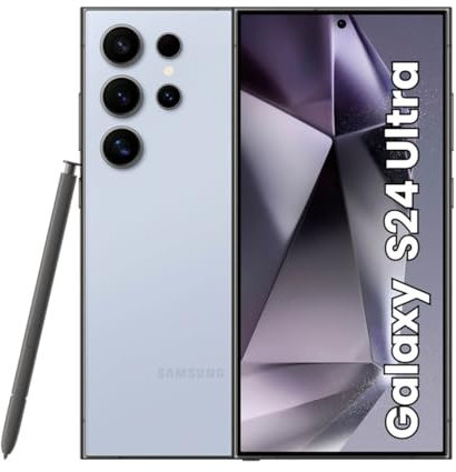 Samsung Galaxy S24 Ultra 5G, Titanium Blue, 512GB Storage (Renewed)