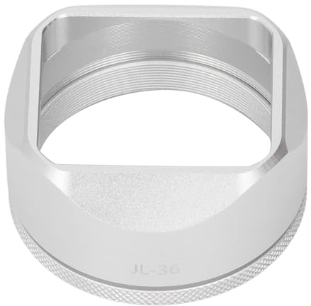 Motljusskydd Kamera Aluminiumglasskärm X100VI X100V Filterkompatibilitet Fyrkantig Linsskärm (Silver)