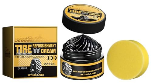 Tire Shine Spray – 4,8 x 4 cm langes Reifengel mit wasserdichter Oberfläche | Anti-Aging-Reifenwachs 50 g | Verwendung der Autopflege | glänzend schmutzabweisend