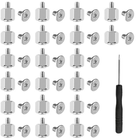 WUYJI Tornillos de ordenador Juego de 20 tornillos ASUS M.2, incluye destornillador, compatible con placas base ASUS y PC.