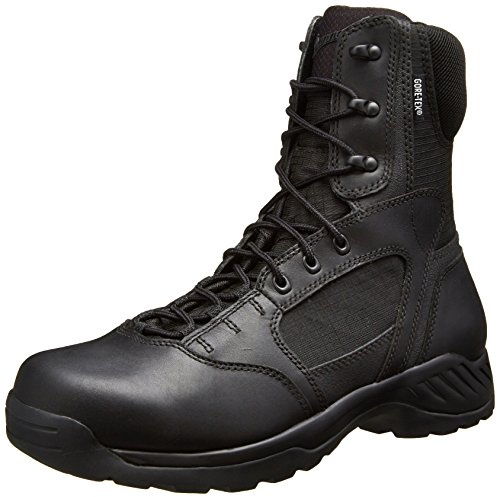 Danner Kinetic 8 Waterproof Tactical Boots for Men - Polishable Full-Grain Leather and Ripstop Nylon, Dual-Density Footbed & Slip-Resistant Outsole, Black - 10 EE