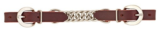 Weaver Leather ProTack 3 1/2-Inch Single Flat Link Chain Curb Strap, Brown