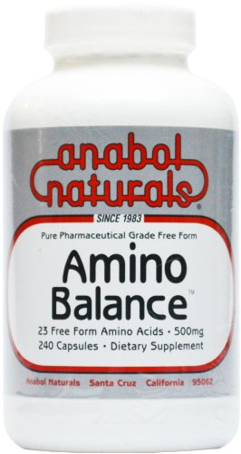 Amino Balance 240 caps, Amino Energy Supplement, Complete 23 Freeform Amino Blend Formula with BCAA’s, 9 Essential Amino Acids EAA’s for Sports Nutrition, Post Workout Muscle Recovery