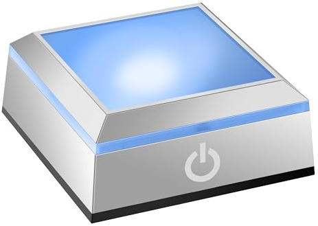 ERWEI LED Light Base for Crystal 3D Glass Art Colorful Lighted Square Stand Display Plate Flat