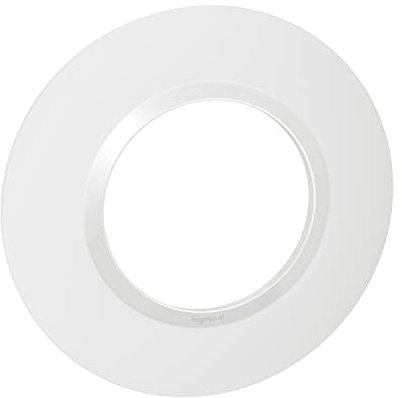 Plaque ronde 1 poste DOOXIE - blanc