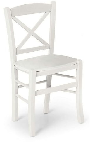Milani Home s.r.l.s. Sedia Croce In Legno Massello