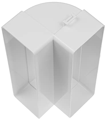 Vent Systems 204 x 60 mm rechteckiger 90° Kanalverbinder – vertikaler Rohreinlass, Auslasskupplung – Heizung, Kühlung, Lüftungsanschluss – HVAC-System-Kanaladapter