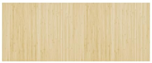 vidaXL Tappeto Rettangolare Natura Chiaro 80x200 cm in bambù, Tappeto Rettangolare, Tappeto da Salotto, Tappeto in bambù, Tappeto da Soggiorno