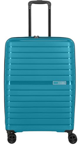 Travelite 4-Rad Hartschalenkoffer mittelgroß 67 Liter, Gepäck Serie TRIENT: Hartschalen Trolley mit TSA Kombinationsschloss, 66 cm