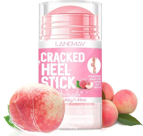 Crema per piedi idratante e anti-cracking, crema per piedi urea, 60%, piedi molto asciutti, balsamo per il tallone allevia il prurito per piedi secchi, screpolati, talloni, gomiti, pesca al miele da