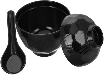 Zerodeko Ciotola per Ramen e Zuppa Cucchiaio da Design e Moderno per Miso Soup Udon per Cene