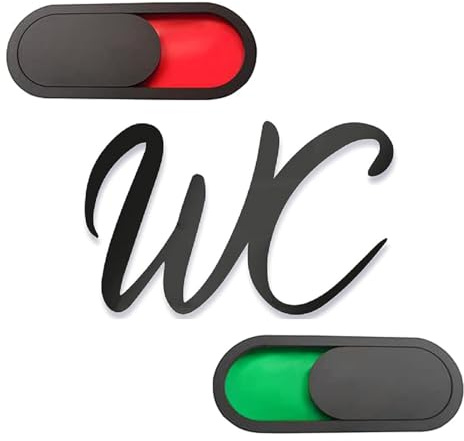 3 Pièces Plaque de Porte de WC: Panneau Adhésif Occupé Libre, Toilette Panneaux Coulissants, Plaque pour Toilettes Invités Autocollante