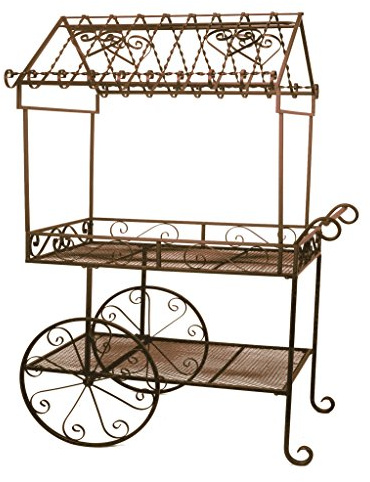 Deer Park Ironworks (TC104) Steel Flower Cart, Large