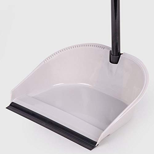 La Briantina Paletta Alzaimmondizia Professionale con Manico, Bordo Zigrinato, in Plastica, Casuale: blu, grigio o arancione