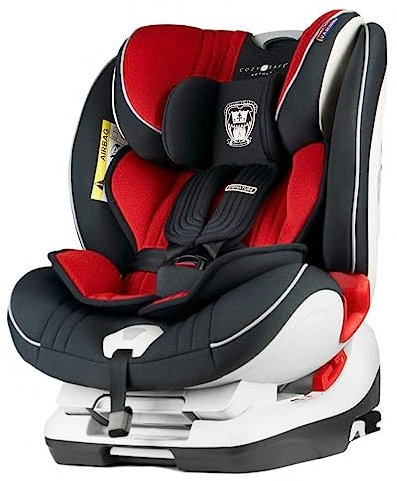 Cozy N Safe, Arthur Group 0+/1/2/3 Child Car Seat, Isofix, 0-36kg, Birth – 12 Years (Red)