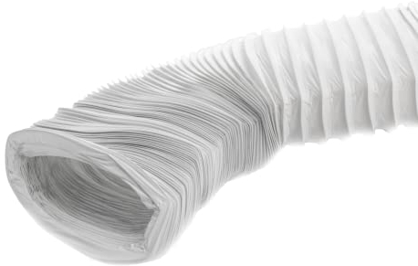 220x55mm Conduit d'air Flexible pour Hotte de Cuisine, Climatiseur, Hotte Aspirante, Sèche-linge - 3m Tuyau d'évacuation - Conduit de Ventilation - PVC