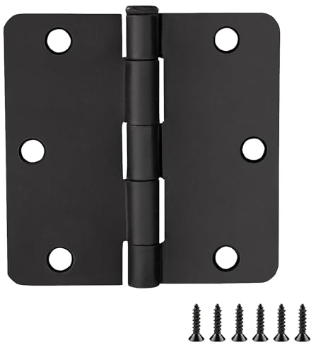 Design House Interior Door Hinge, 3.5, Matte Black